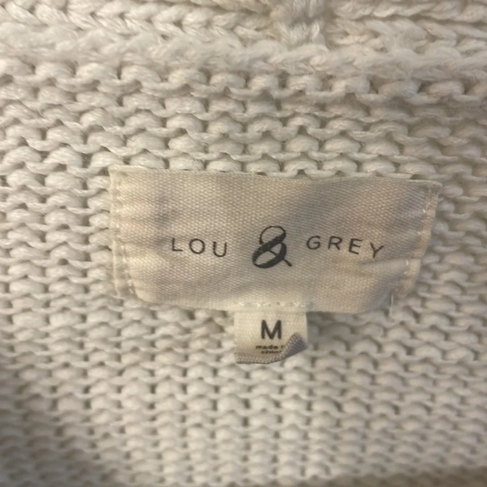 Lou & Grey Cropped Faux Wrap Sweater - Picture 6 of 9